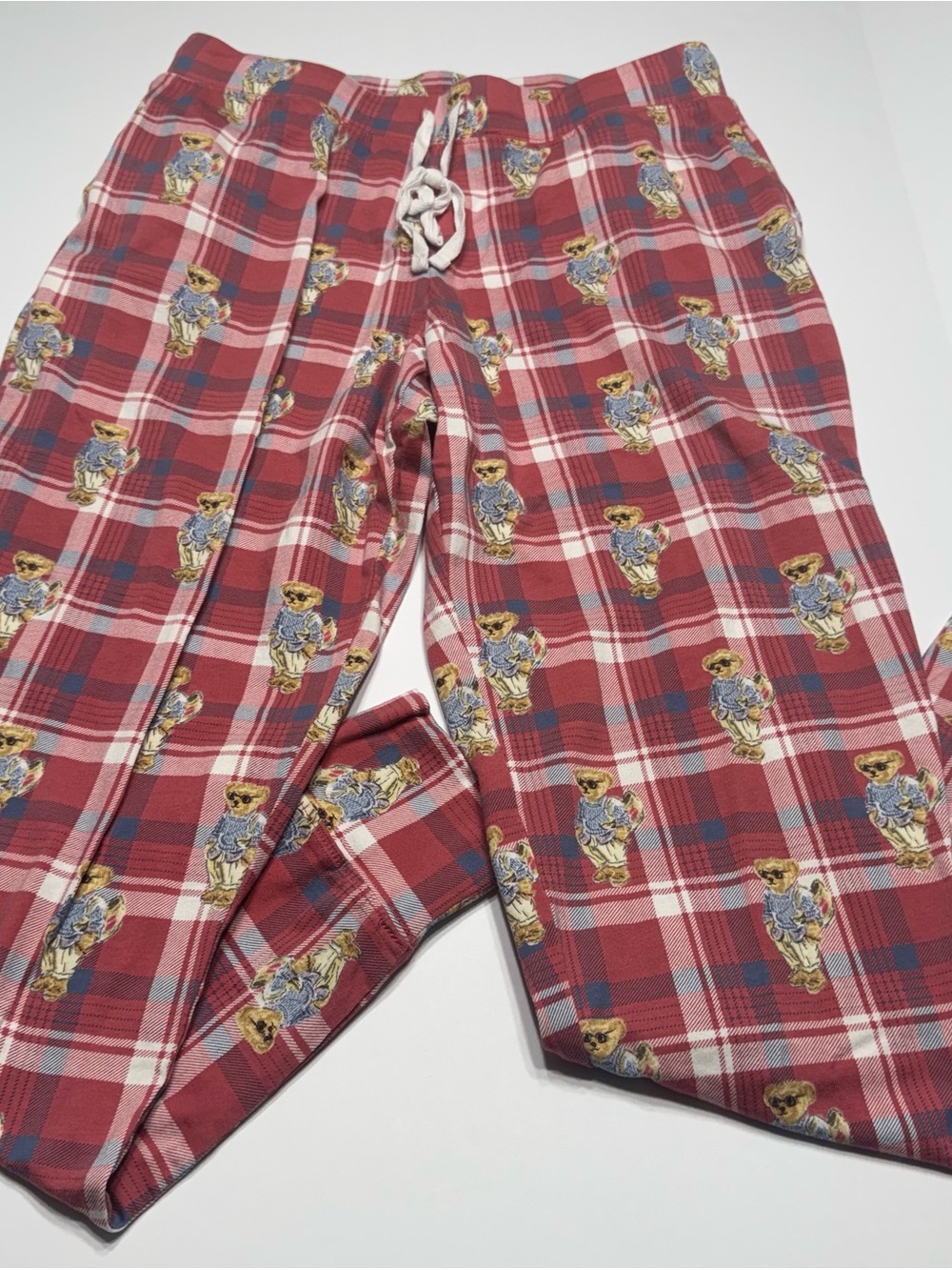 Polo by Ralph Lauren Red Plaid Bear Lounge Pants